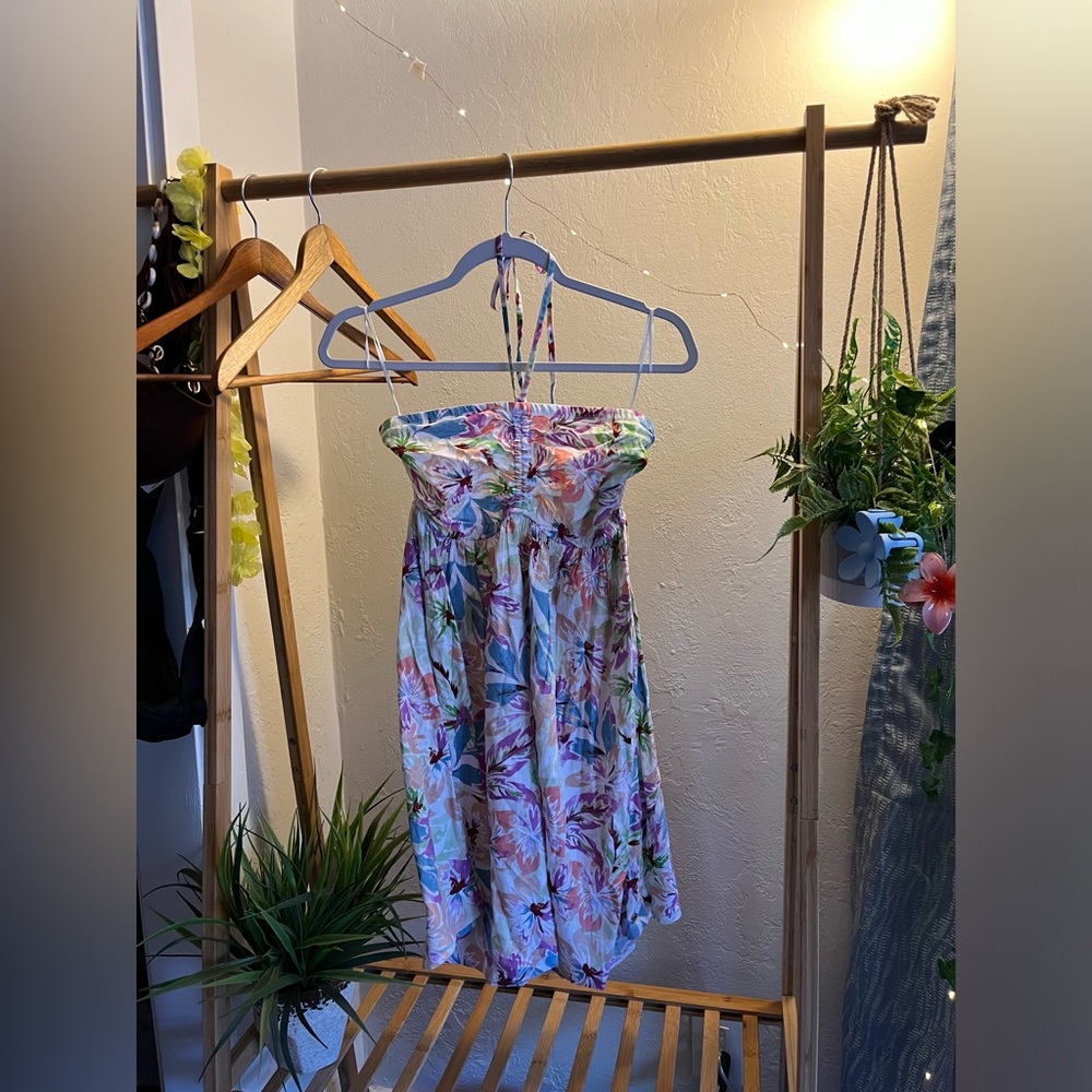 ROXY Strapless Colorful Dress